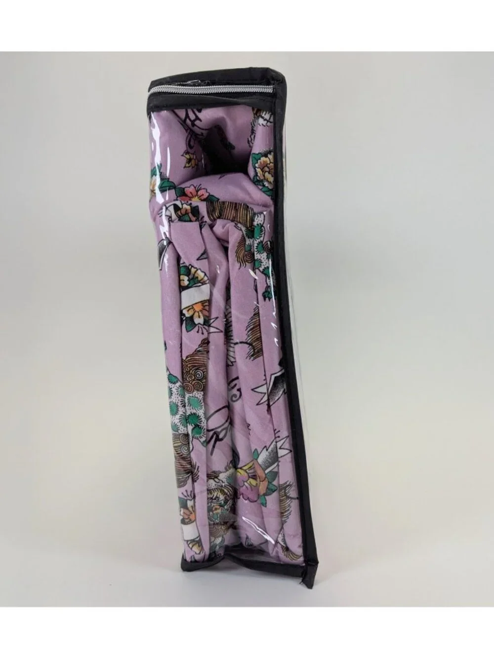 Ed Hardy Queen Sheet Set 6-Piece w 4 Pillowcases Purple Heart Tiger Rose - NEW
